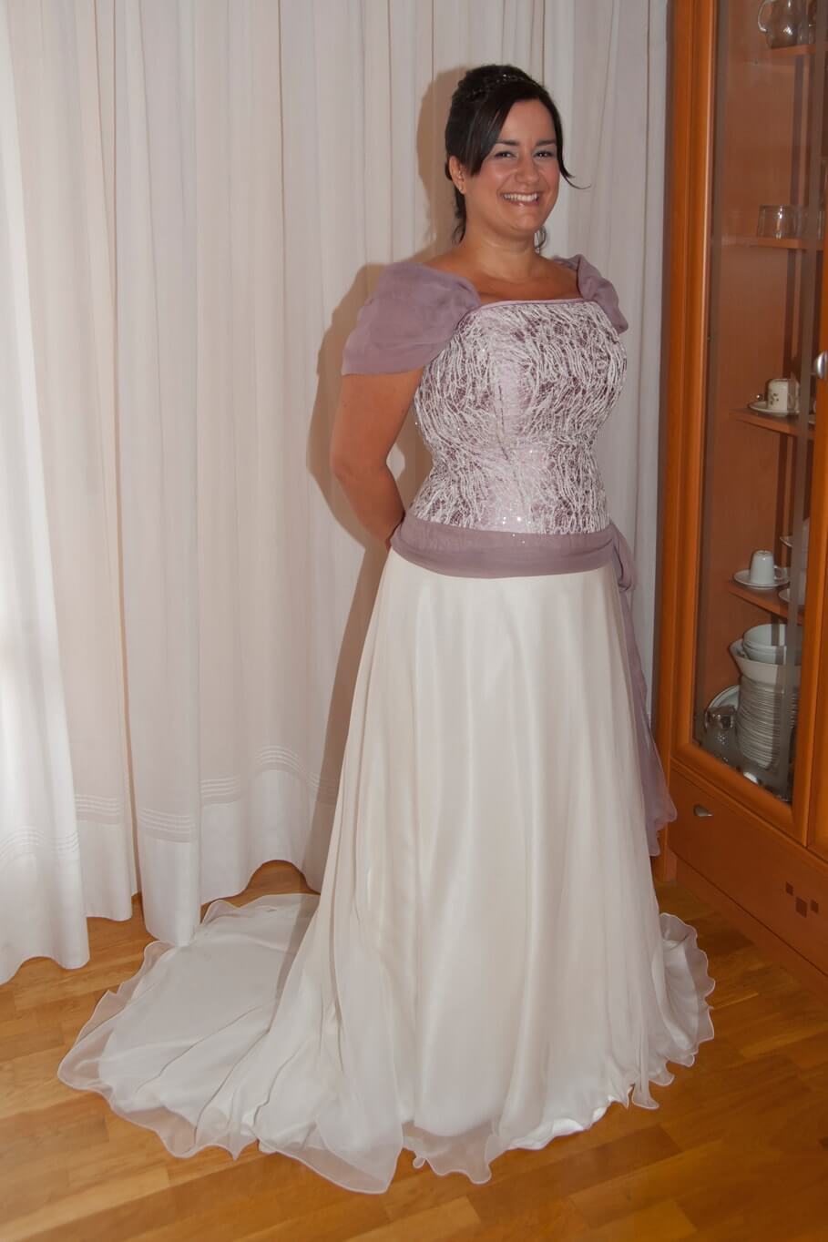 vestido de novia con corset 